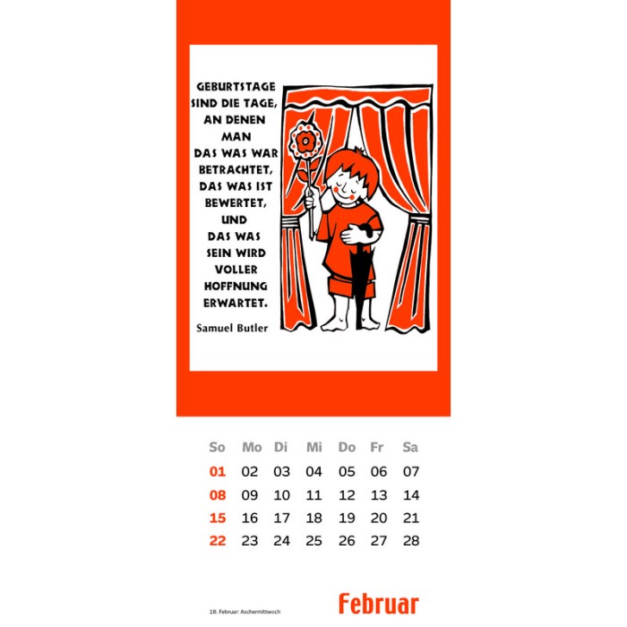 Laacher Kalender - Heitere Worte 2026, 10,5 x 24 cm<span class=prodhide>172091</span>