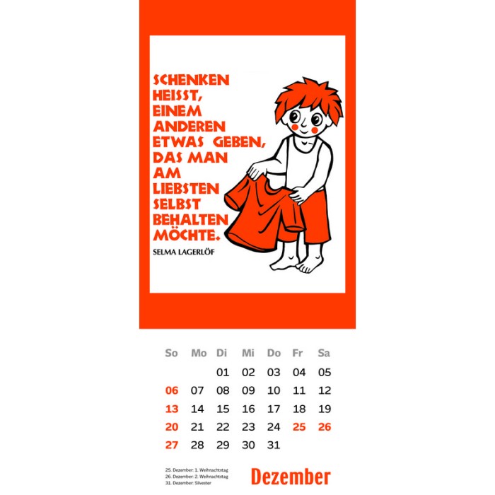 Laacher Kalender - Heitere Worte 2026, 10,5 x 24 cm<span class=prodhide>172091</span>