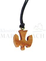 VE 5 Taube klein, Olivenholz, 1,8 x 1,5 cm, mit Schnur<span class=prodhide>860084</span>