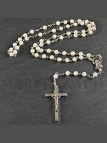 Taschenrosenkranz Echtes Perlmutt Alpaca, 42,5 cm<span class=prodhide>860238</span>