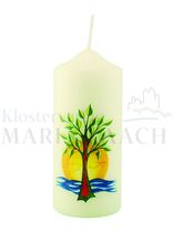 Kerze Lebensbaum / Sonne, 120/50 mm<span class=prodhide>870201</span>