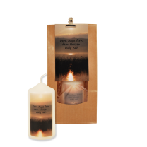 Herzliche Anteilnahme, Kerze 120/50 mm in Tüte, mit Kärtchen<span class=prodhide>871420</span>