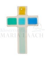 Glaskreuz multicolor, 9 x 6 cm<span class=prodhide>890168</span>