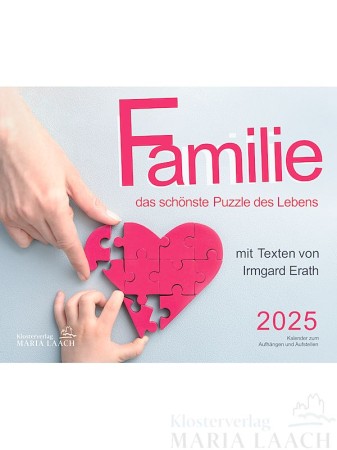 Kalender Familie - das schönste Puzzle des Lebens 2025, 22 x 18 cm<span class=prodhide>172093</span>