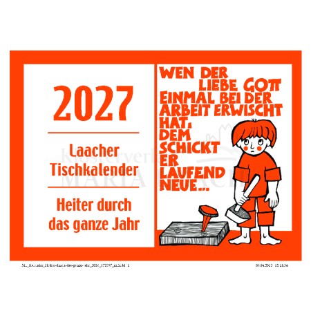 Laacher Tischkalender - Heiter durch das Jahr 2027, 15,5 x 11 cm<span class=prodhide>172097</span>