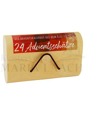 24 Adventsschätze, Adventskalender für Erwachsene, 10,5 x 7,4 cm, in Holzetui<span class=prodhide>172710</span>