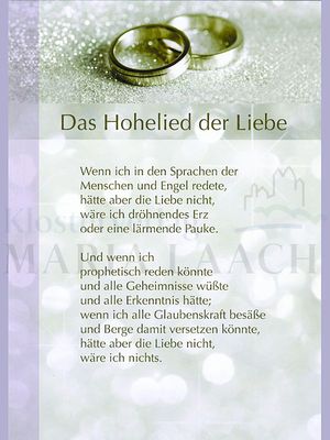 Das Hohelied der Liebe (1 Kor 13)<span class=prodhide>350439</span>