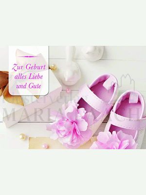 Zur Geburt alles Liebe und Gute (rosa Schuhe)<span class=prodhide>350540</span>