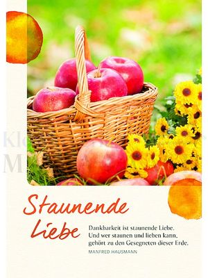 Staunende Liebe  - Dankbarkeit ist staunende Liebe ...<span class=prodhide>350610/6</span>