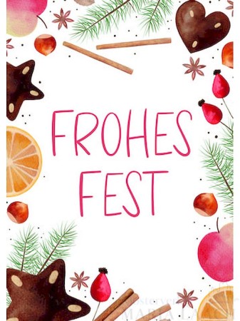 Postkarte - Frohes Fest<span class=prodhide>403232</span>