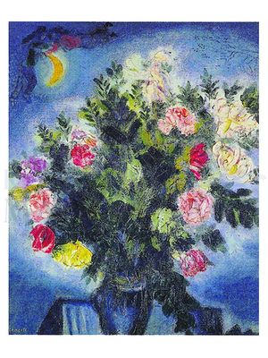 Blumenstilleben mit Mond und Liebespaar<span class=prodhide>424732</span>
