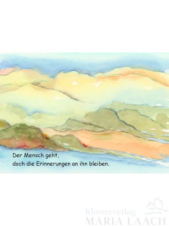 Doppelkarte - Der Mensch geht..., Naturpapier<span class=prodhide>453226</span>