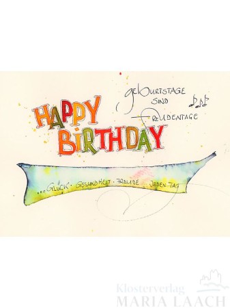 Doppelkarte - Happy Birthday<span class=prodhide>453231</span>