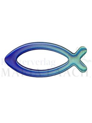 VE 10 Aufkleber Fisch blau, 7,8 x 3,4 cm<span class=prodhide>550018</span>