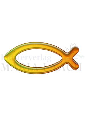 VE 10 Aufkleber Fisch gelb, 7,8 x 3,4 cm<span class=prodhide>550020</span>