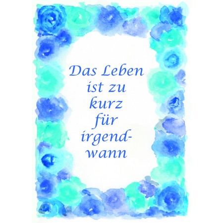 Magnet Das Leben ist zu kurz..., 7,8 x 5,4 cm<span class=prodhide>573161</span>