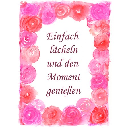 Magnet Einfach lächseln und den Moment geniessen<span class=prodhide>573162</span>