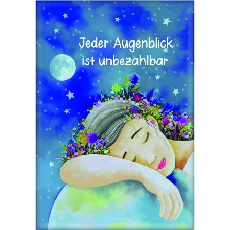 Magnet "Jeder Augenblick ist unbezahlbar", 8 x 5 cm"<span class=prodhide>576004</span>