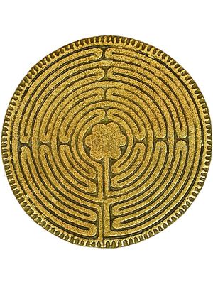 Plakette Labyrinth, Ø 6,5 cm, mit Expertise<span class=prodhide>801210</span>