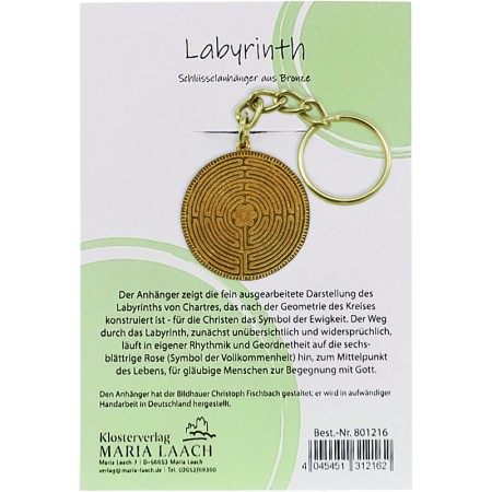 Schlüsselanhänger Labyrinth, Ø 3,3 cm<span class=prodhide>801216</span>