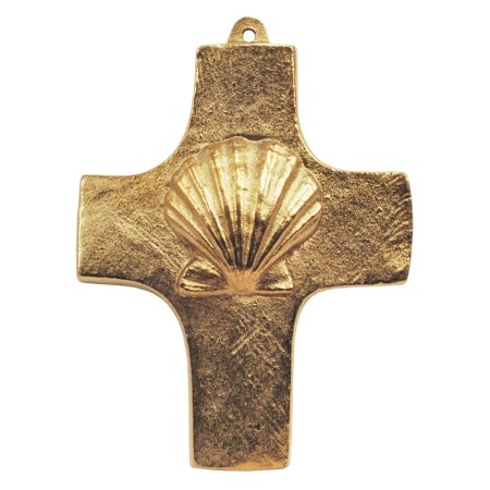 Pilgerkreuz aus Bronze, 9 x 7 cm<span class=prodhide>801424</span>