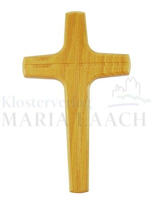 Kreuz mit graviertem Kreuz, Buche lackiert, 20 x 12 cm<span class=prodhide>810041</span>