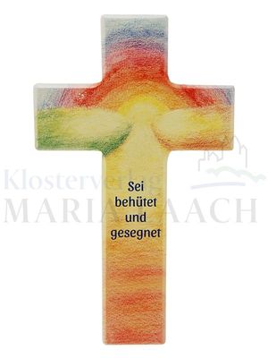 "Kreuz ""Sei behütet und gesegnet"", Holz, weiß, 15 x 9 x 1,3 cm"<span class=prodhide>810111</span>