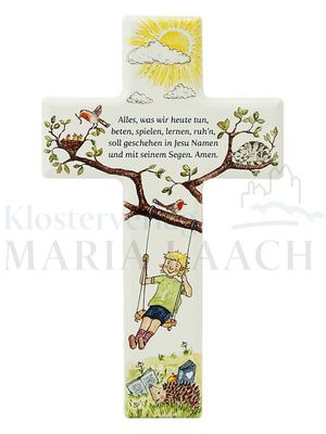 "Kinderkreuz ""Alles, was wir heute tun ..."", Holz weiß, 15 x 9 x 1,3 cm"<span class=prodhide>810139</span>