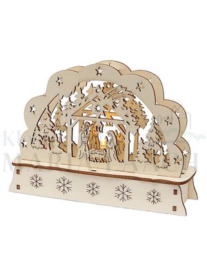 Schwibbogen Krippe, 15 x 5 x 10,7 cm<span class=prodhide>810143</span>