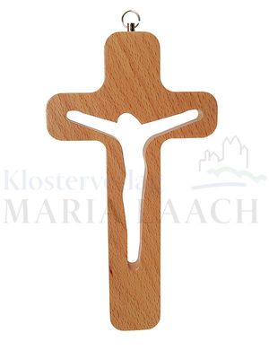 Holzkreuz mit ausgeschnittenem Körper, 20 cm<span class=prodhide>810152</span>