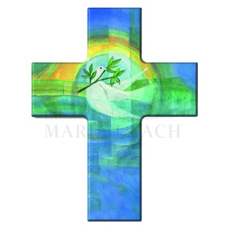 Holz-Kreuz Friedenstaube, 9 x 7 cm"<span class=prodhide>810178</span>