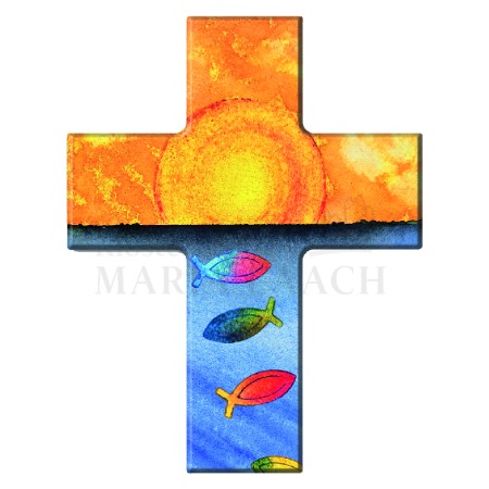 Holz-Kreuz Sonne, 9 x 7 cm"<span class=prodhide>810180</span>