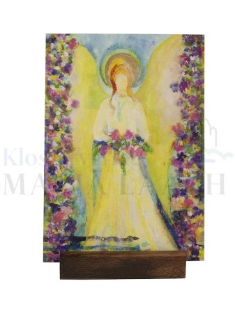 VE 5 Kartenständer Holz braun, 8 x 2 cm<span class=prodhide>810304</span>