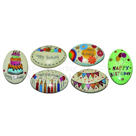 Handschmeichler Geburtstag VE 12 Stück, 6-7 cm<span class=prodhide>831308</span>