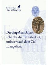 Mini-Plakette Engel des Mutes, auf Kärtchen, 11,5 x 8 cm<span class=prodhide>840103</span>
