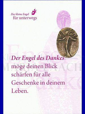 Mini-Plakette Engel des Dankes, auf Kärtchen, 11,5 x 8 cm<span class=prodhide>840109</span>