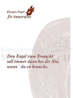 Mini-Plakette Engel des Trostes, auf Kärtchen, 11,5 x 8 cm<span class=prodhide>840111</span>