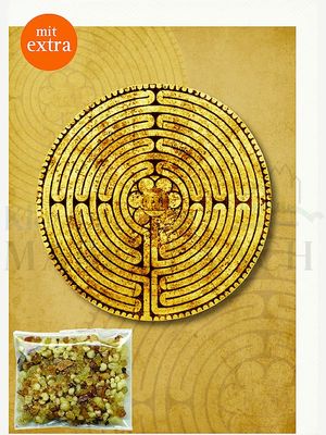 Labyrinth, mit 5 g  Weihrauch Patmos, 14,8 x 10,5 cm<span class=prodhide>841107</span>