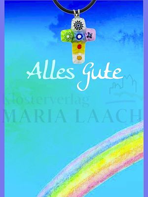 Halsanhänger Kreuz bunt, auf Minicard Alles Gute, 11,2 x 8 cm<span class=prodhide>841459</span>