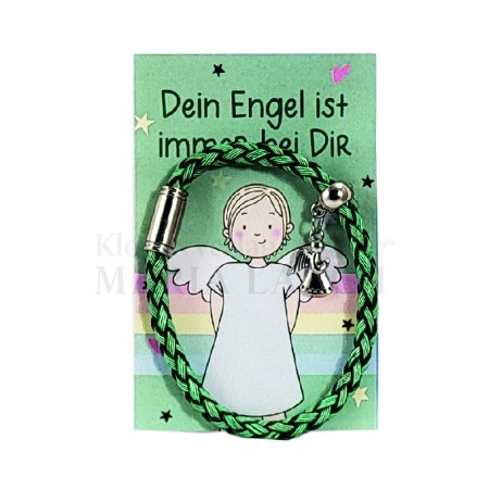 Dein Engel ist immer bei Dir, Armband grün auf Kärtchen<span class=prodhide>841488</span>