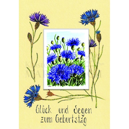 Glück und Segen zum Geburtstag - Kornblumen<span class=prodhide>842021</span>