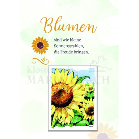 Blumen sind wie kleine Sonnenstrahlen - Sonnenblumen<span class=prodhide>842027</span>