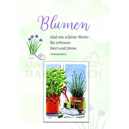 Blumen sind die schönsten Worte - Küchenkräuter<span class=prodhide>842030</span>
