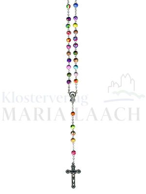 Taschenrosenkranz bunte Perlen, klein, gekettet, 50 cm lang<span class=prodhide>860389</span>