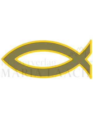 VE 5 Anstecker Fischsymbol gold, 1 x 2,5 cm<span class=prodhide>860554</span>