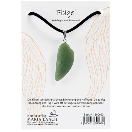 Engelsflügel-Anhänger Amazonit<span class=prodhide>860663</span>
