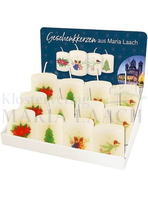 Verkaufsdisplay Weihnachtsmotive, 28 Kerzen, 4 x 7 Stück<span class=prodhide>876046</span>