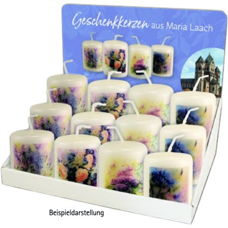 Nachfüllpack Minikerze Blumenmotive, 28 Kerzen, 60/50 mm<span class=prodhide>876112</span>