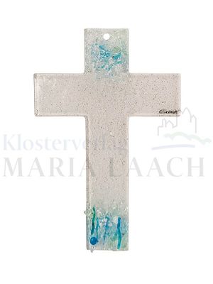 Glaskreuz Blau, 16 x 10,3 cm<span class=prodhide>890176</span>