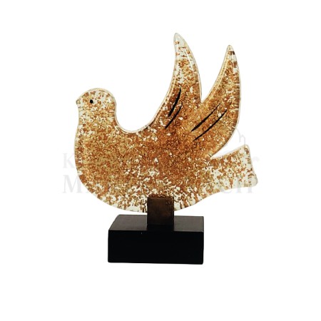 Glas-Taube, goldfarben<span class=prodhide>890196</span>